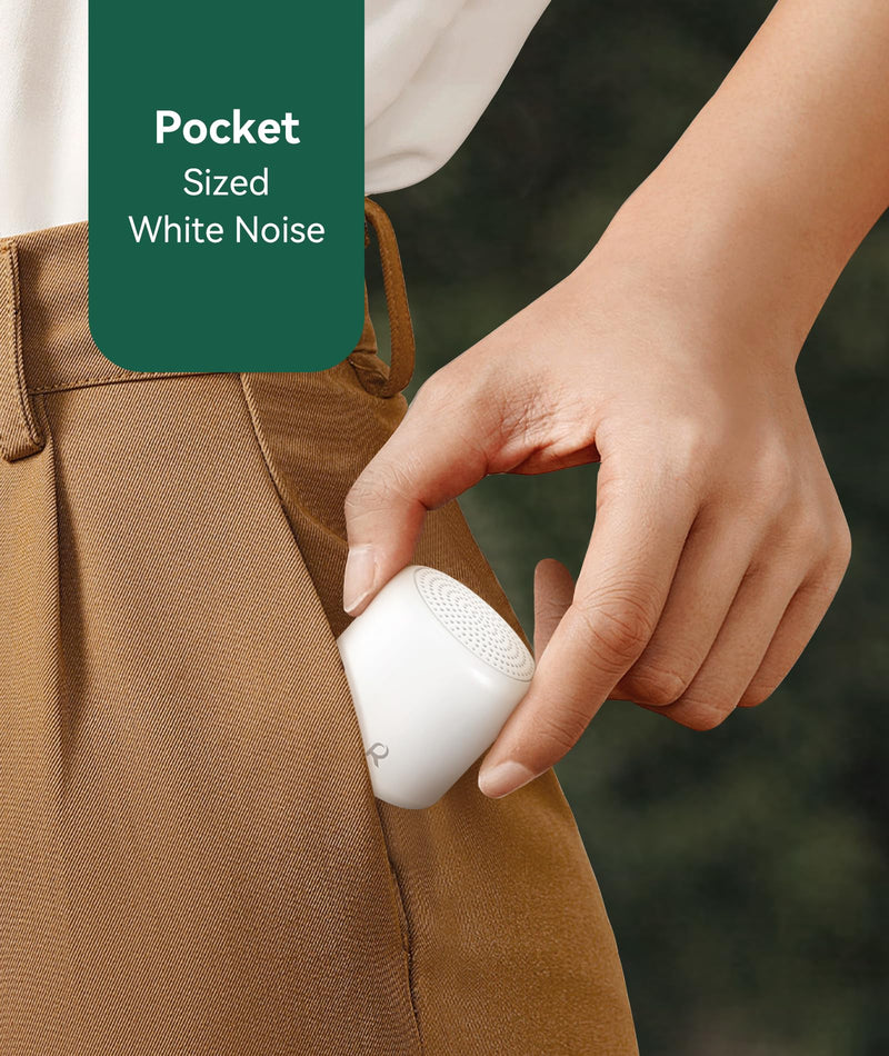 [Australia] - White Noise Sound Machine - Portable Sound Machine for Sleep, Travel Sound Machine for Baby Adults, 16 Nature Sound, Timer, White Noise Machine for Sleeping Office Privacy Home Gift Coconut 