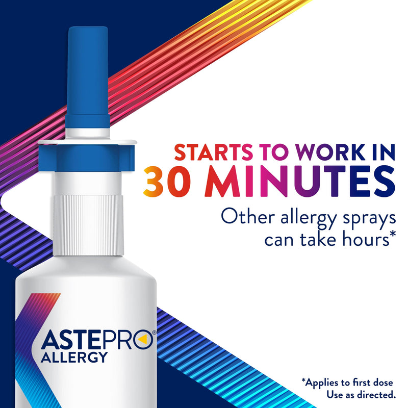 [Australia] - Astepro Nasal Spray and Tissue Bundle, 24-Hour Allergy Relief, Steroid-Free Azelastine HCI, Nasal Congestion, Runny & Itchy Nose, 200 Metered Sprays (Packaging May Vary) 200 Count Bundle 