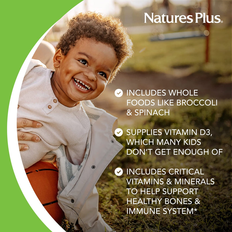 [Australia] - Natures Plus Animal Parade Children's Chewable Multivitamin - Orange Flavor - 90 Animal-Shaped Tablets - Promotes Health & Well-Being - Vegetarian, Gluten Free - 45 Servings 90 Count (Pack of 1) 