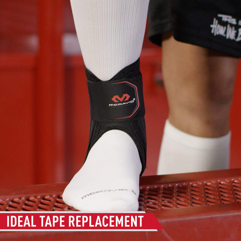 [Australia] - McDavid Stealth Lace-Free Ankle Brace, Lightweight Support and Stability with Flex-Support Stays for Cleats, Men and Women X-Large (Pack of 1) 