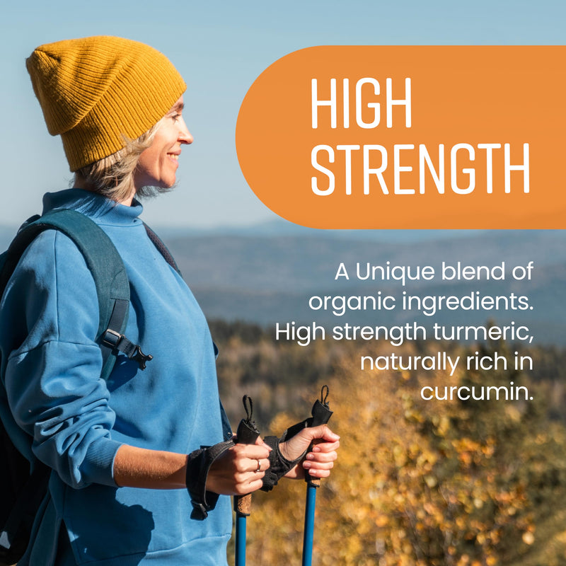 Turmeric and Black Pepper Capsules | 2160mg Dose | 365 Tablets | 4 Month Supply | 3 A Day | Herbal Supplements | High Strength Curcumin | VitaBright Organic Tumeric Supplement