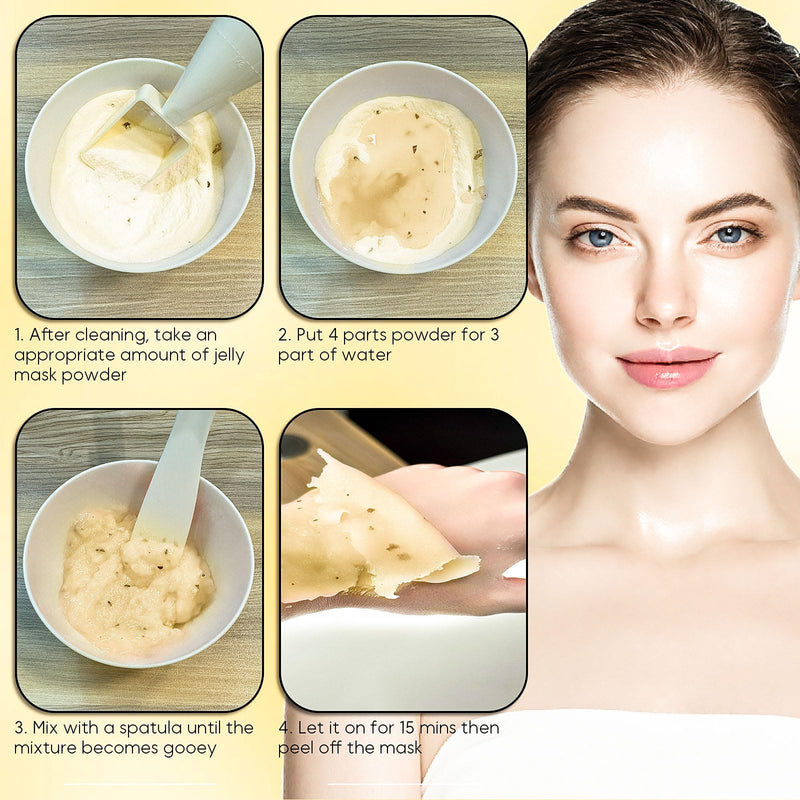 Vajacial Hydro Jelly Mask Powder for Face, Jelly Mask for Facials Professional, Jelly Facial Mask for Teens and Women. Jelly face mask. (Nicotinamide) Nicotinamide