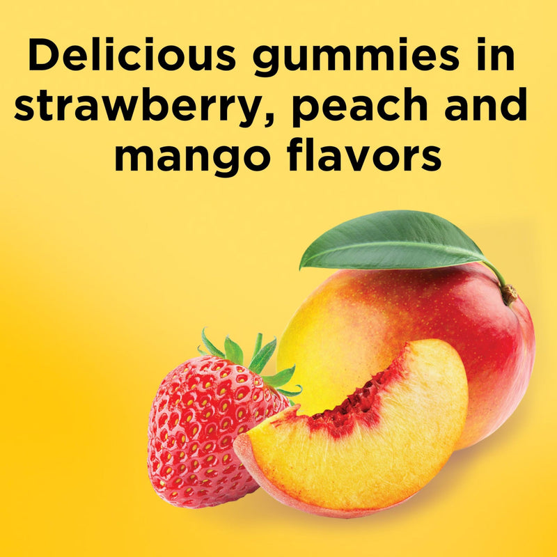 Nature Made Vitamin D3 2000 IU (50 mcg) per Serving, 90 Vitamin D Gummies | Vitamin D Gummies for Adults for Immune, Bone, Teeth and Muscle Health Support, Fruit Flavors, 45 Day Supply Strawberry, Peach, Mango 90 Count (Pack of 1)