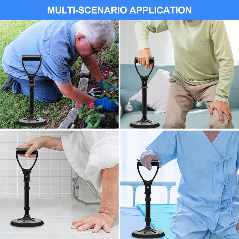 [Australia] - Upgraded Portable Standing Aid with Integrated Reinforced Fixation Buttons and Oversized 7" Base, an Adjustable Standing and Daily Living aid Designed for Seniors 