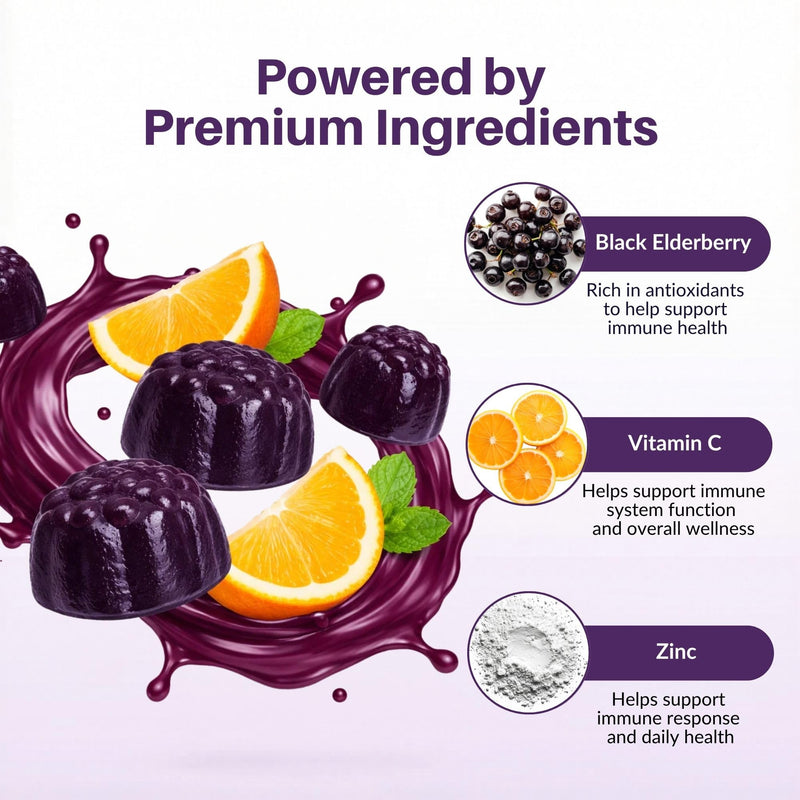 Sambucol Black Elderberry Gummies for Kids, Low Sugar - 30 Count | Elderberry Gummies with Zinc and Vitamin C, Chewable Supplement for Kids, Berry Flavor 30 Count (Pack of 1)