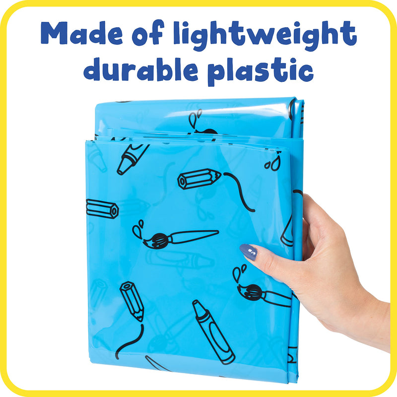 [Australia] - READY 2 LEARN Messy Mat - Splat Mat for Kids - Protect Tables and Floors - Waterproof - Reusable and Lightweight - 60”L x 60”W 