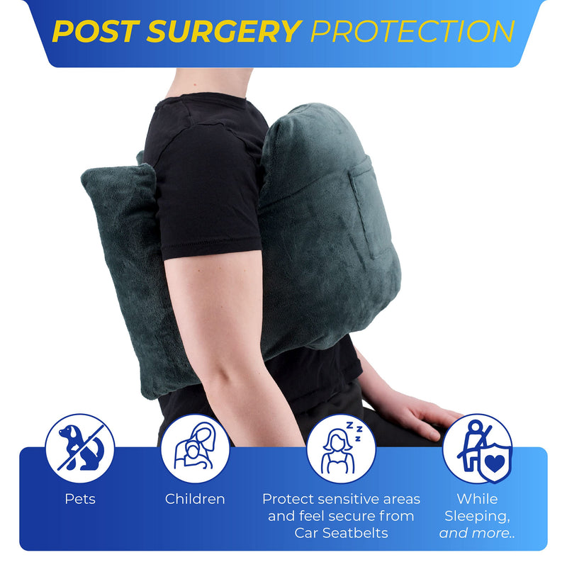[Australia] - RENOVA MEDICAL WEAR Mastectomy Post Op Chest Pillow - Black 