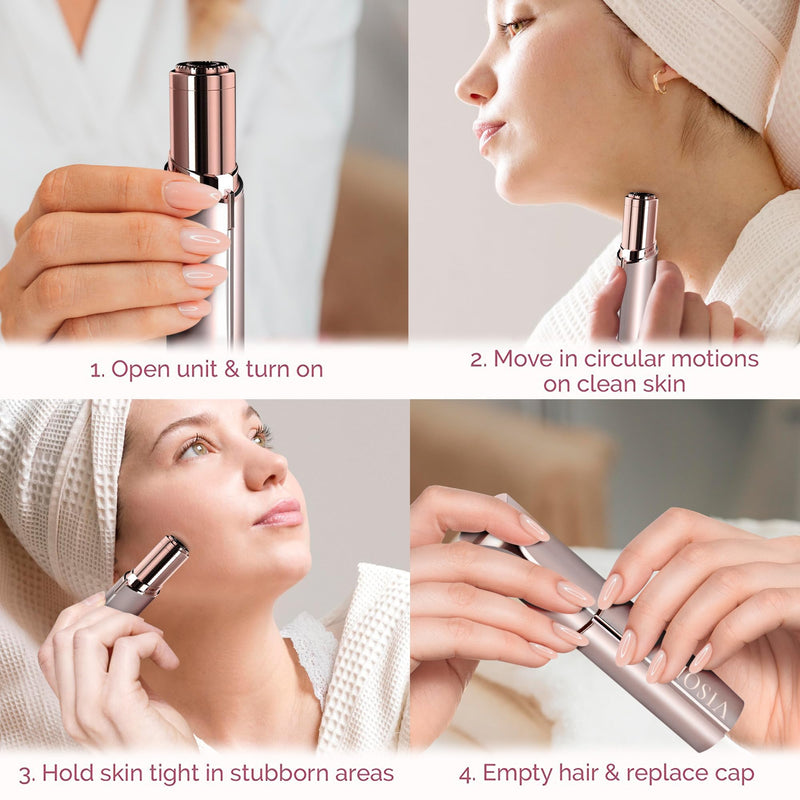 Bundle of Facial Hair Removal Andalusite and 4 Extra Replacement Heads