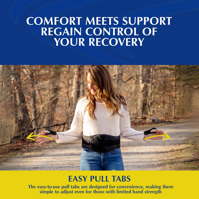[Australia] - Adjustable LSO Lumbar Back Brace - Lower Back Pain Relief, Sciatica, Herniated Disc, DDD & Spinal Stenosis - Pulley Compression - Breathable & Lightweight - L0642 (23-50″ Waist) Universal 
