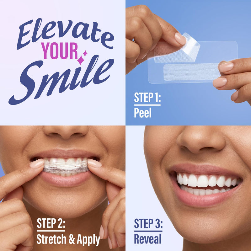 GuruNanda Teeth Whitening Strips Kit - 30-Day Treatment with Non-Slip, Dry Strip Technology - Whitening Designed with Care for a Brighter Smile 60 Count (Pack of 1)