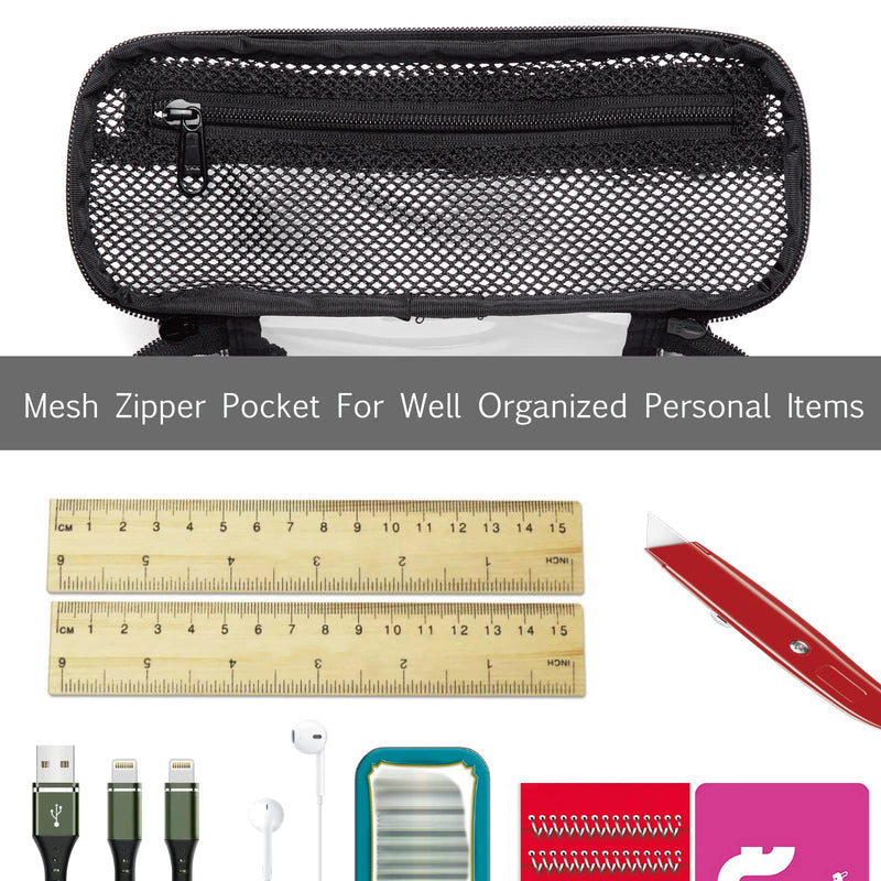 Rough Enough TSA Approved Clear Toiletry Bag Bundle RE8591+ RE8409
