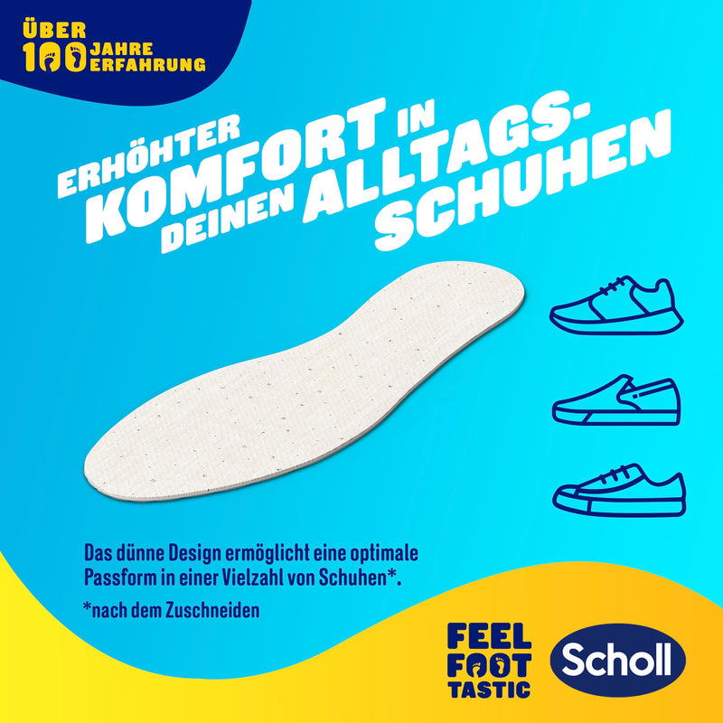[Australia] - Scholl breathable insoles, extra thin, 1 pair 
