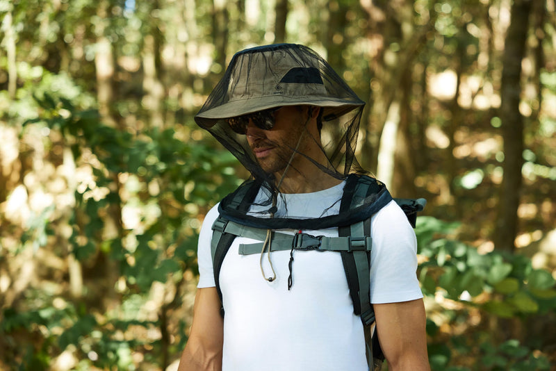 [Australia] - 2 Pack Mosquito Head Net Mesh for Hiking & Outdoors,Bug Netting over Hat Adults Fishing,Insect Shield Protection Face Cover Mask Hood against Fly Midge Gnat 