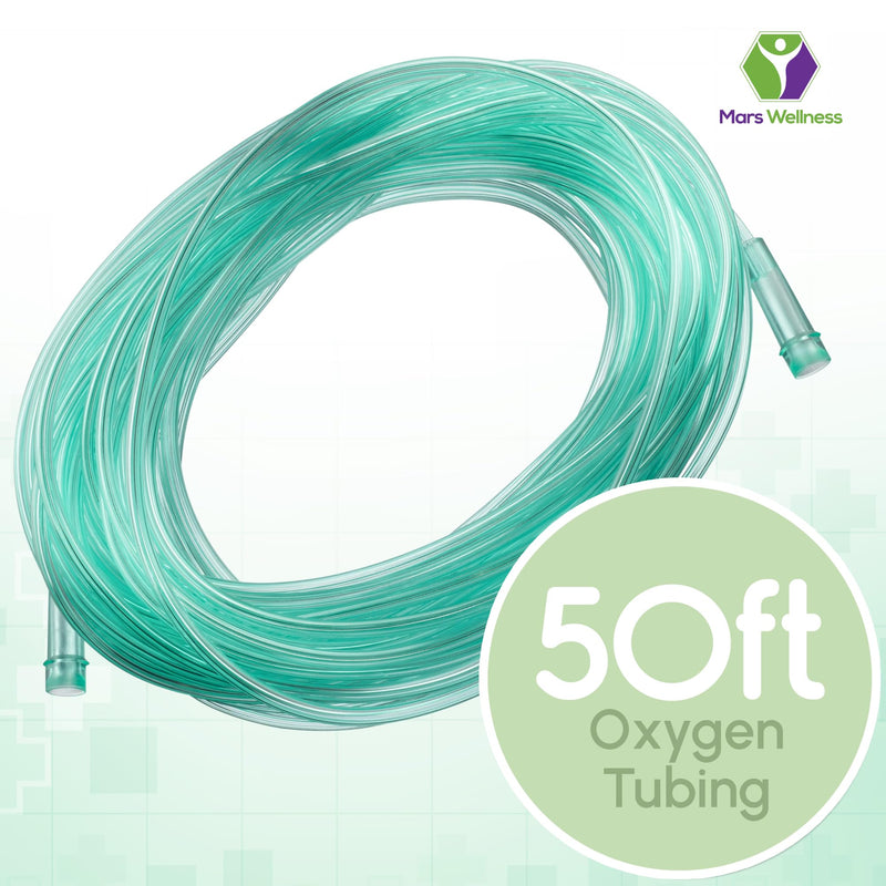 [Australia] - Oxygen Tubing - Premium Green Crush Resistant Oxygen Tubes - Extra Long 50 Foot - Pack of 3 Tubes 50 Foot (Pack of 3) 