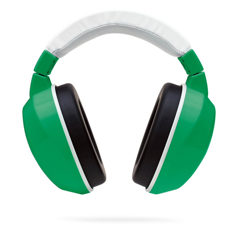 [Australia] - Lucid Audio HearMuffs Kids Hearing Protection Green/White (Over-the-ear Sound Protection Ear Muffs Ages 5+) 