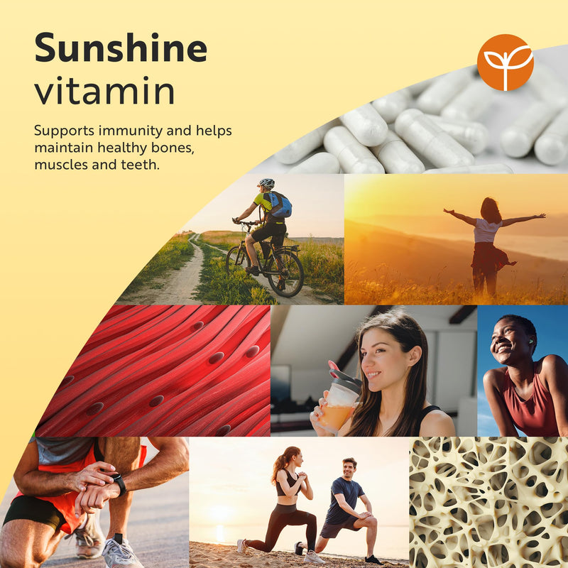 Nutravita Vitamin D3 4000 IU & K2 100μg MK7 (K2VITAL®) - 120 VIT D Capsules not Tablets - Vitamin D3 K2 Supplements - D3K2 Immune Support Supplements - VIT D K2 - Cholecalciferol, K2 MK7 - Made in UK