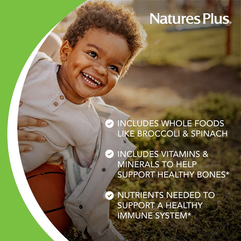 [Australia] - Natures Plus Animal Parade Children's Chewable Multivitamin - Cherry Flavor - 180 Animal-Shaped Tablets - Promotes Health & Well-being - Vegetarian, Gluten Free - 90 Servings 1 Count (Pack of 1) 