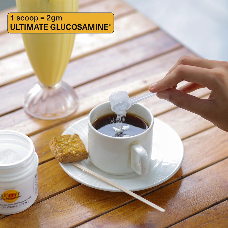 [Australia] - Ultimate Glucosamine Wellesley Therapeutics Inc, Aids Joint Repair, Mobility & Comfort, Long Term Joint Maintenance, Non-GMO, Gluten-Free, Dairy-Free, Diabetic Friendly, 60g, 30 Servings 