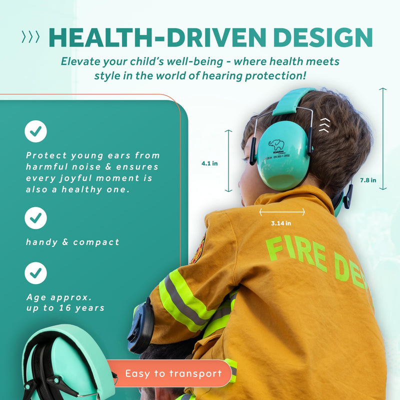 [Australia] - Schallwerk ¬Æ Noise Protection Headphones for Kids ‚Äì Ear Protection for Kids, Toddlers, and Babies Minty Blue 