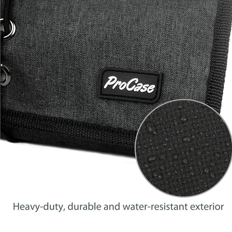 ProCase Electronic Organizer Cord Pouch Bundle with Travel Toiletry Bag Pouch