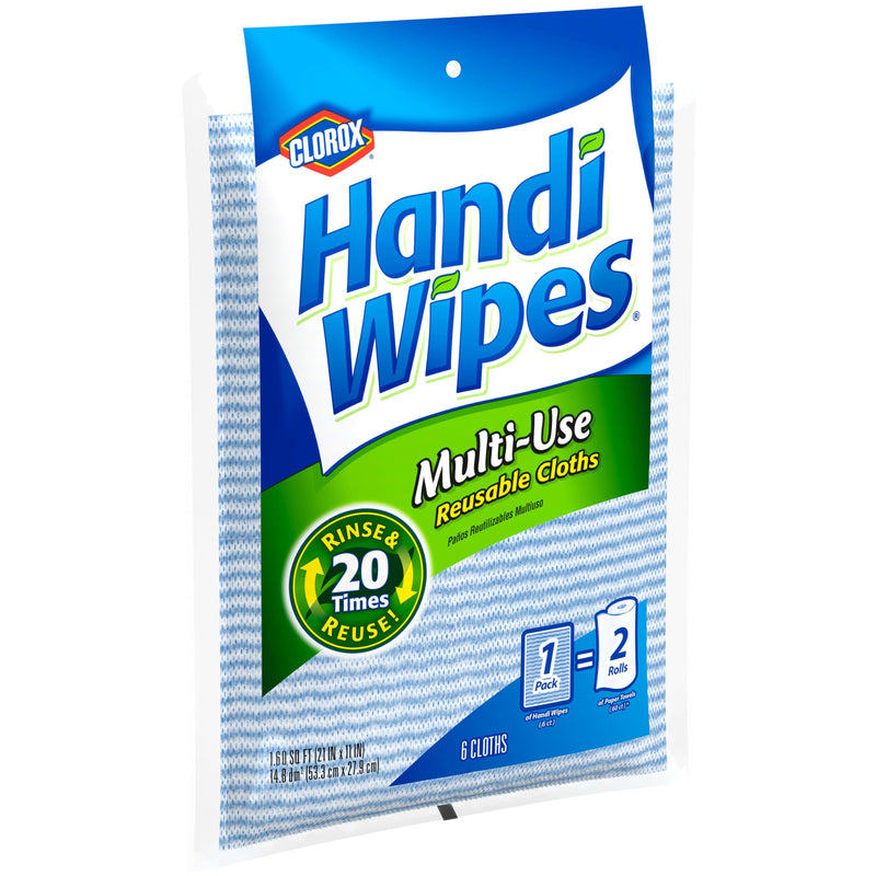 [Australia] - Handi Wipes Reusable Cloths, Extra Large 6 cloths 