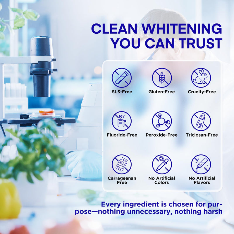 [Australia] - PearlSmile Whitening Toothpaste – 10% Nano Hydroxyapatite Toothpaste + 5% Niacinamide – Gently Whitens, Strengthens Enamel & Supports Sensitive Teeth – Fluoride-Free, Travel Size 4.2oz (120g) Natural Peppermint 4.2 Ounce (Pack of 1) 