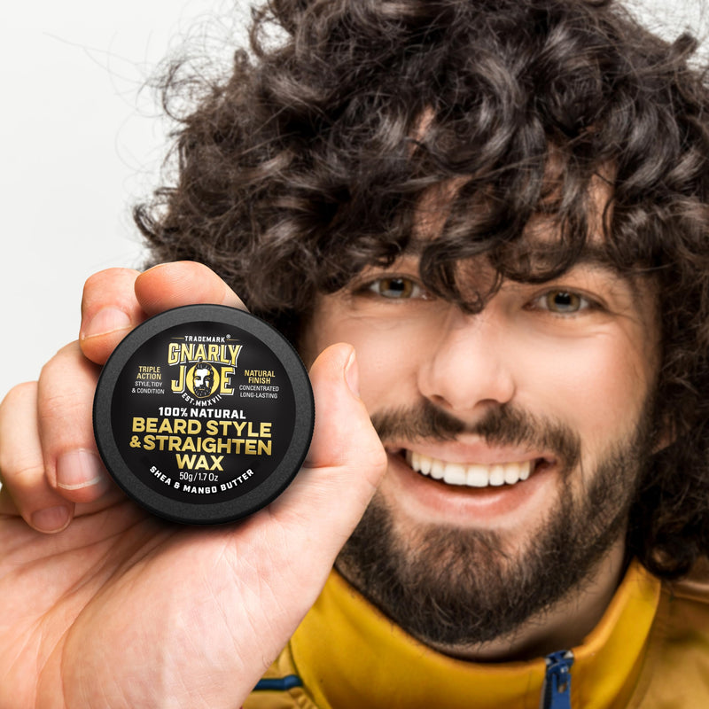[Australia] - Gnarly Joe Pocket Beard Wax, Beard Styling & Smoothing Wax for Men, Triple Action: Style, Straighten and Care for Your Beard (14g) 14g (Pack of 1) 