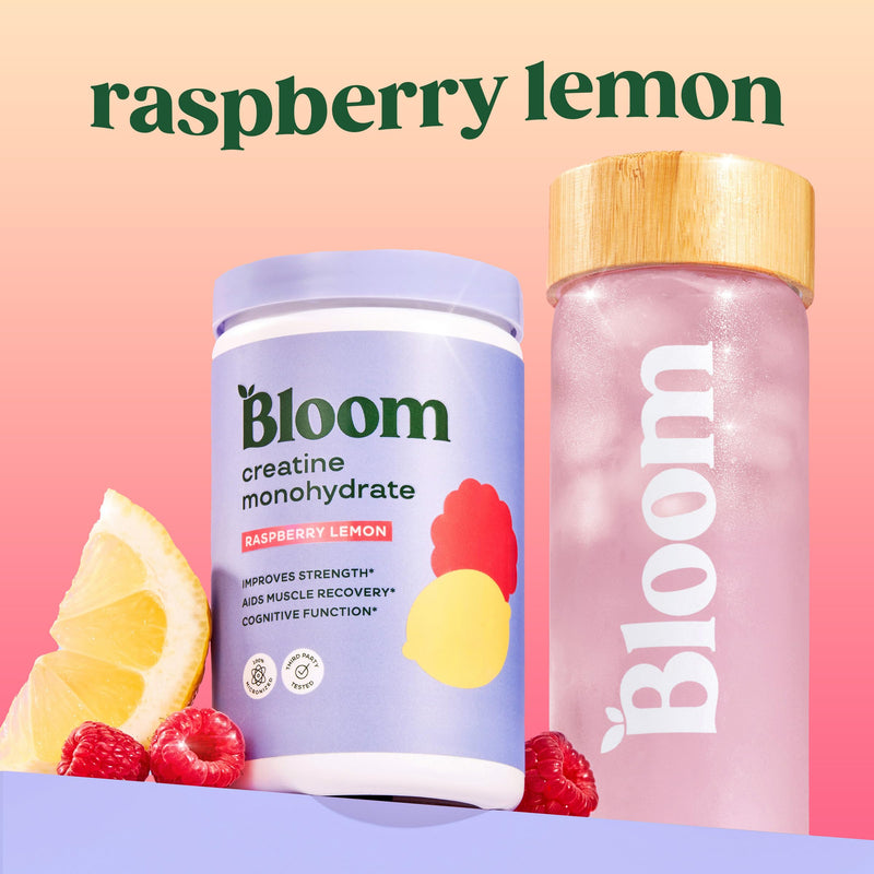 [Australia] - Bloom Nutrition Creatine Monohydrate Powder, 5g Micronized Creatine per Serving, Supports Muscle Recovery, Strength, Endurance, Pre or Post Workout, Gluten Free, Non GMO, Raspberry Lemon, 40 SVG, 9 oz NEW! Raspberry Lemon 9 Ounce (Pack of 1) 