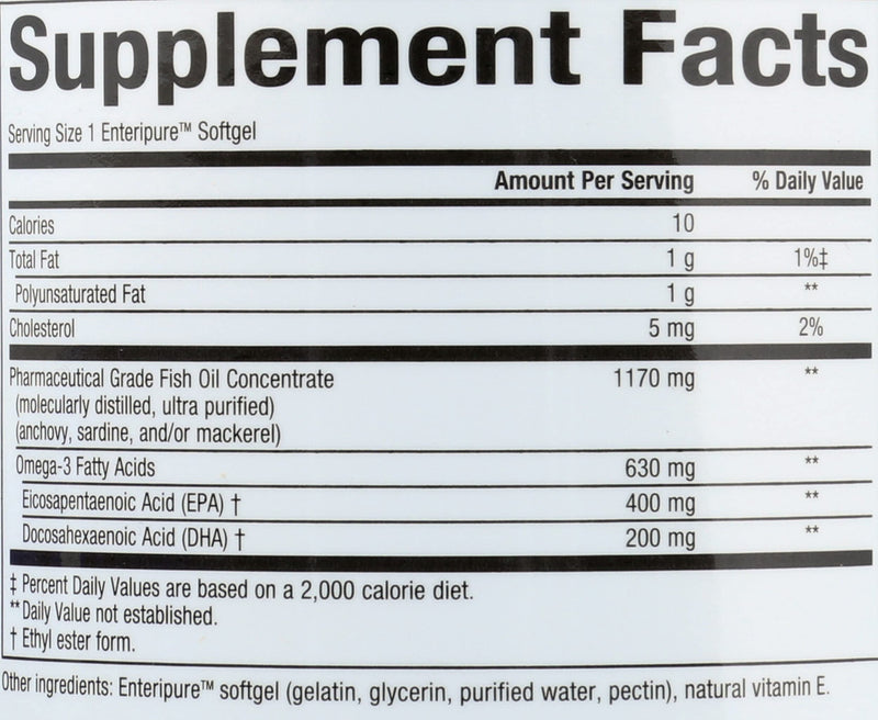 Natural Factors RxOmega-3 - Dietary Supplement for Brain & Heart Health Support - Eye Health Supplement with EPA & DHA - Natural Supplement with Omega-3 Fatty Acids - 120 Softgels (90 Servings) 120 Count (Pack of 1)