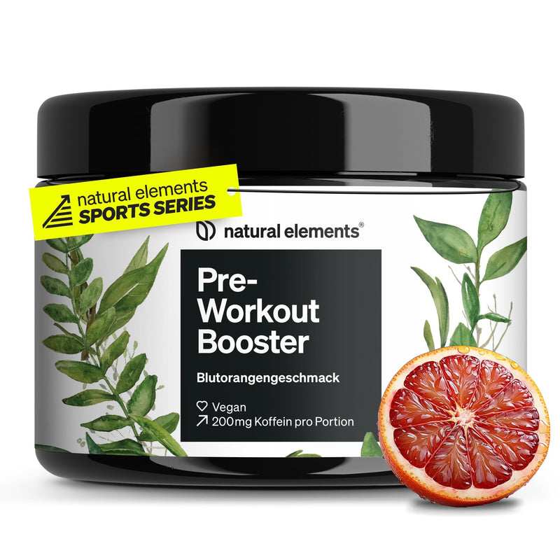 [Australia] - Pre-workout booster with caffeine - blood orange flavor - with amino acids, theanine & EGCG - vegan, high dosage - produced in Germany & laboratory tested 