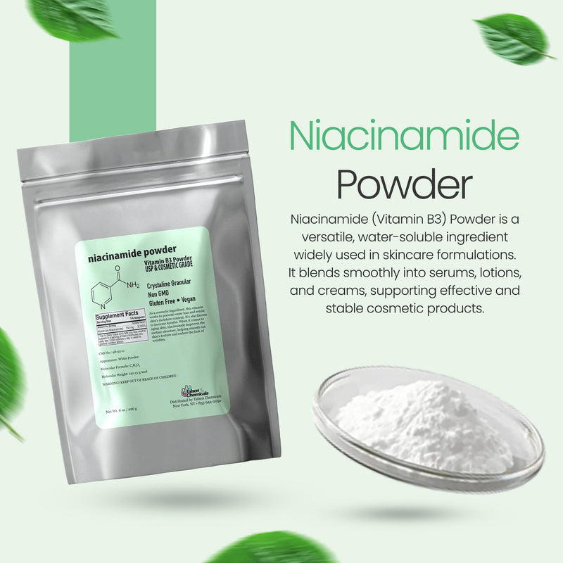 Pure Niacinamide Powder for Skin Care (Vitamin B3) DIY Niacinamide Serum, Niacin Powder (4 Ounce / 113 Gram) Cosmetic Grade 4 Ounce (Pack of 1)