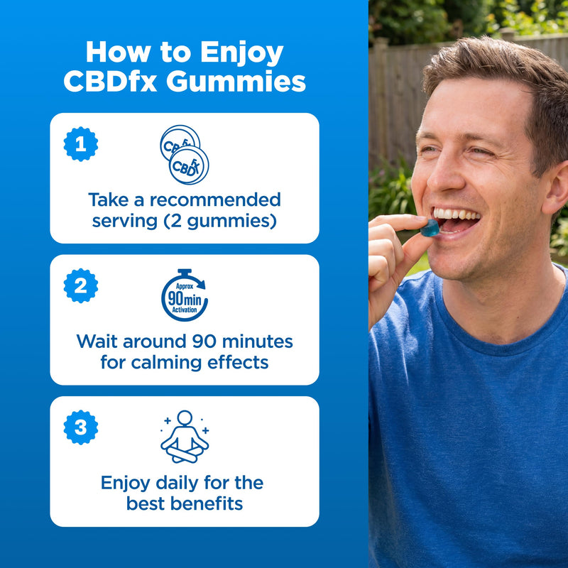 CBDfx 1500mg CBD High Strength Men's Multivitamin Gummies, Vitamins A, C, D3, E, B6, B12, Zinc, Biotin, Iodine, 60 Gummies (30 Days) 60 count (Pack of 1)