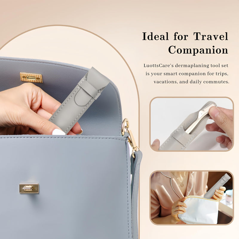 [Australia] - Stainless Steel Eyebrow Razor - Face Razors with Travel Cover & 10 Refill Blades, Eyebrow Brush - Help Exfoliate and Smooth Skin for Eyebrow, Leg, BIKINI, Facial, Beard Remove - S 