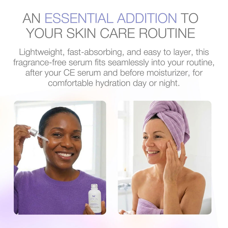 YOUN Beauty Hyaluronic + Probiotic Face Serum by Dr. Anthony Youn, 30 ML – For Intense Hydration, Radiance Boost, & Skin Renewal – Contains Plant-Based Hyaluronic Acid, Yogurt Extract, Vitamins C & E