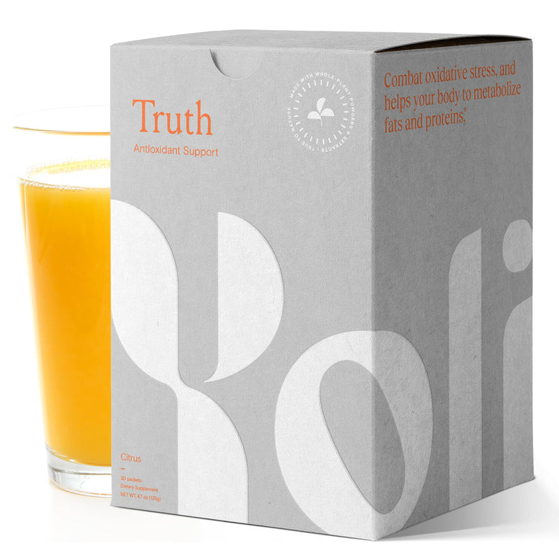 Yoli Truth Antioxidant and Immune Support, Citrus Flavor, 30 Packets Box | Antioxidant and immune blend with vitamin C, botanicals, superfruits, and minerals to support daily wellness and vitality. 4.7 Ounce (Pack of 1)