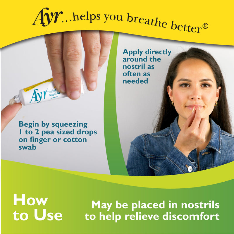 [Australia] - Ayr Saline Nasal Gel, With Soothing Aloe, 0.5 Ounce Tube (Pack of 1) 0.5 Ounce (Pack of 1) Back Tab 
