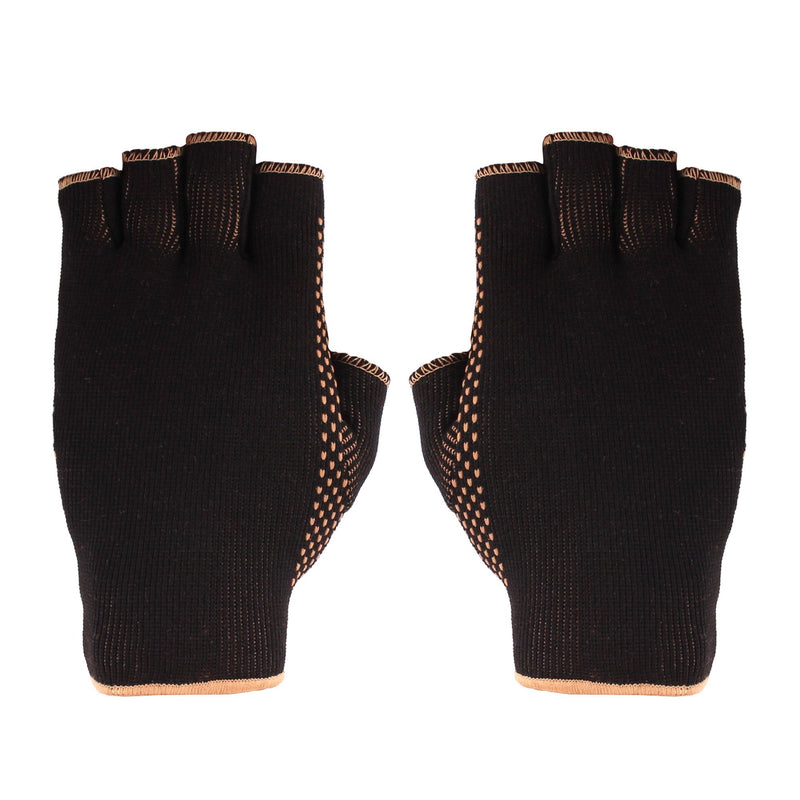 Copper D 1 Pair Black Copper Rayon from Bamboo Copper Compression Gloves 2 Right, 2 Left Large Xlarge