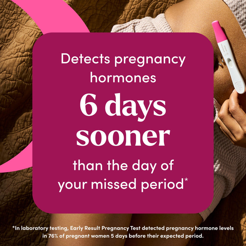 First Response Early Result Pregnancy Test, 5 Count Pack of 1 | Test As Early As 6 Days*, Over 99% Accurate*, Early Pregnancy Detection, Answers In 3 Minutes 5 Count (Pack of 1)