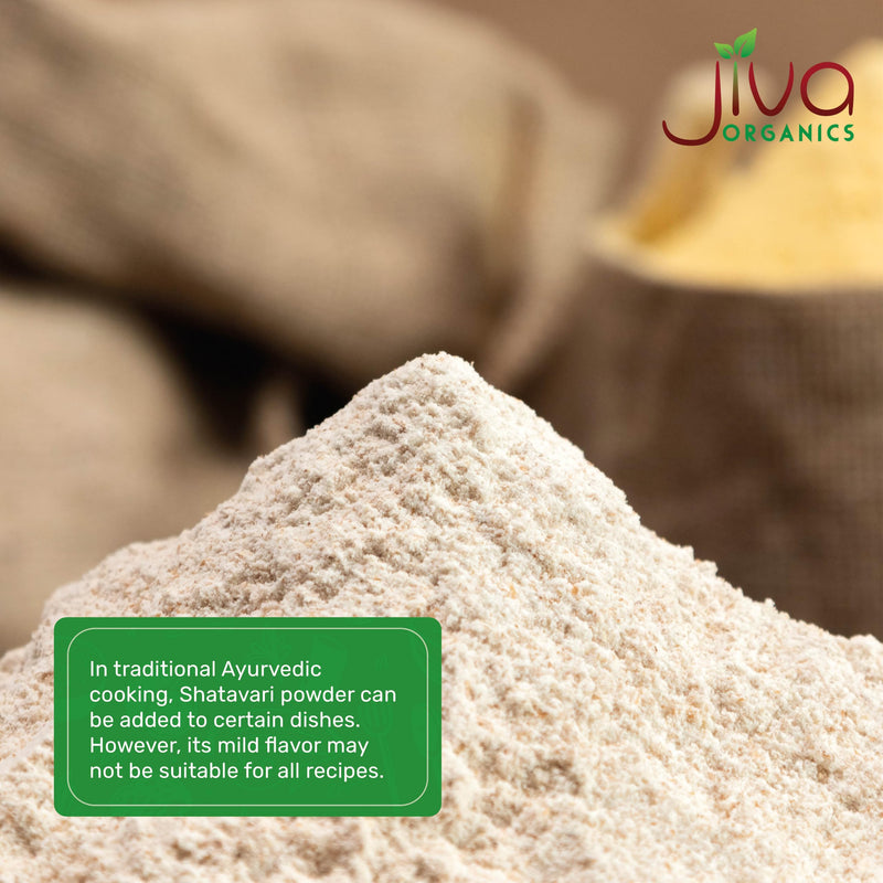 [Australia] - Jiva Organics Organic Shatavari Powder 1 Pound Bulk Bag - Asparagus racemosus - Pure Ayurvedic Herb 
