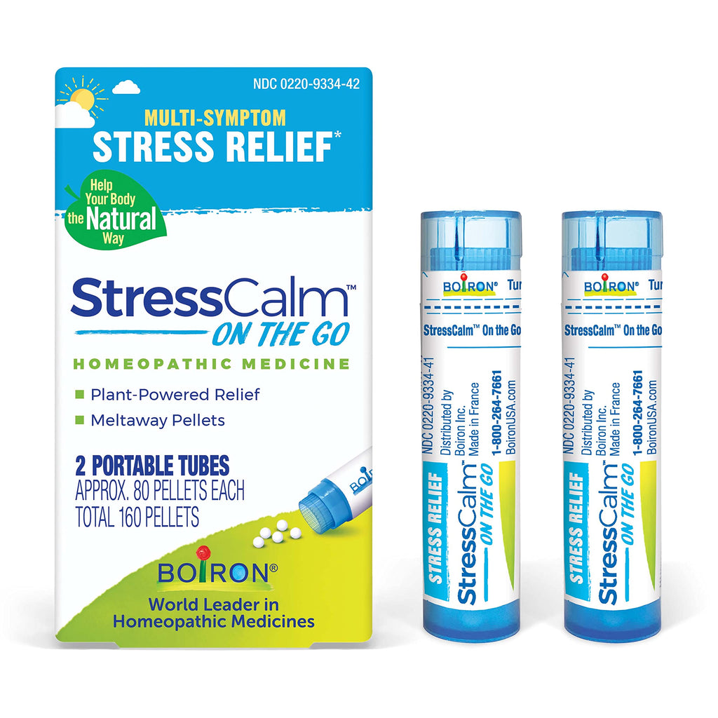 Boiron StressCalm On The Go for Relief of Stress, Anxiousness, Nervousness, Irritability, and Fatigue, 80 Count (Pack of 2)