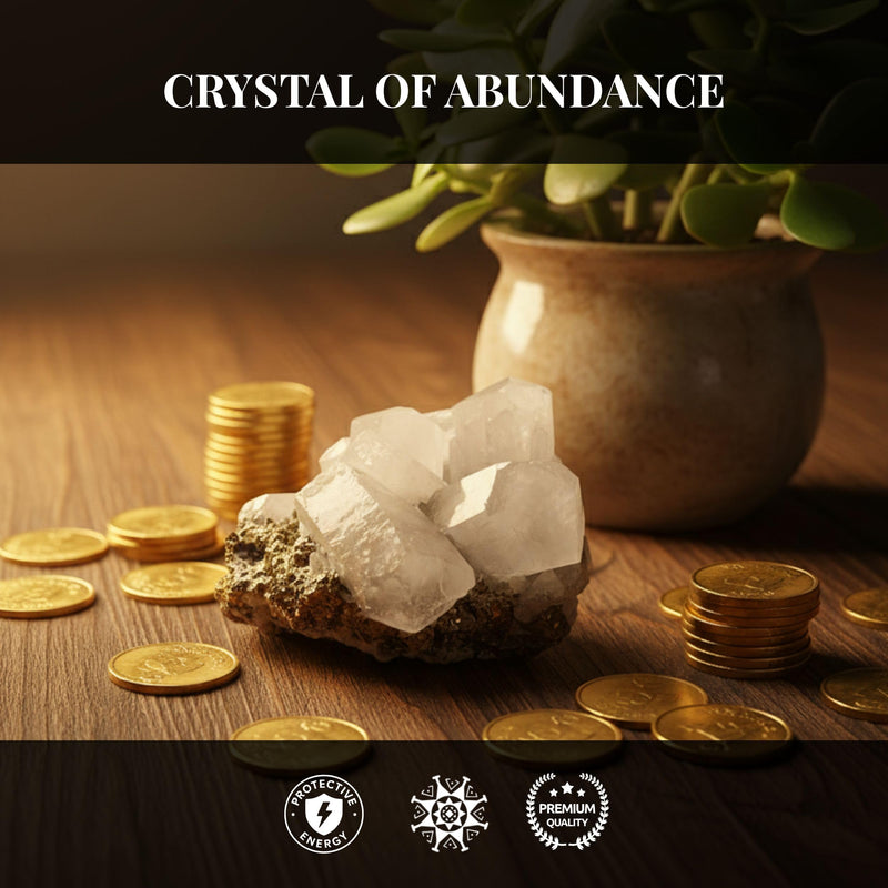 Natural Calcite Crystal from Peru - Authentic Energy Stone Specimen Formed with Several Crystals | Cluster, Druse or Twin Shapes | for Collection, Decoration or Gifting (8 to 9 Ounce) 8 to 9 Ounce