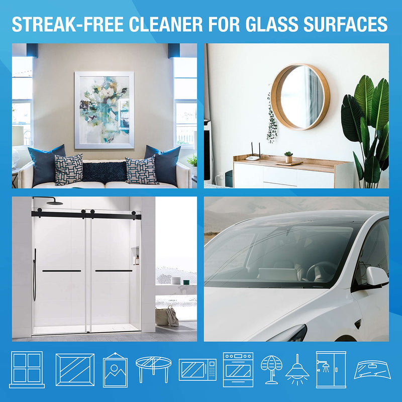 [Australia] - MiracleWipes for Glass, Disposable and Streak Free Cleaning Wipes for Mirrors, Windows, Kitchen, Home, and Auto- 60 Count 60 Count (Pack of 1) 