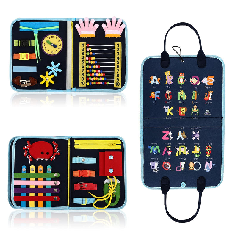 [Australia] - Fidget Blanket for Adults with Dementia,Dementia Activities for Seniors,Alzheimers Dementia Products for Elderly,Toddler Busy Board,Fidget Toys,Autism Sensory Toys for Autistic Children. 