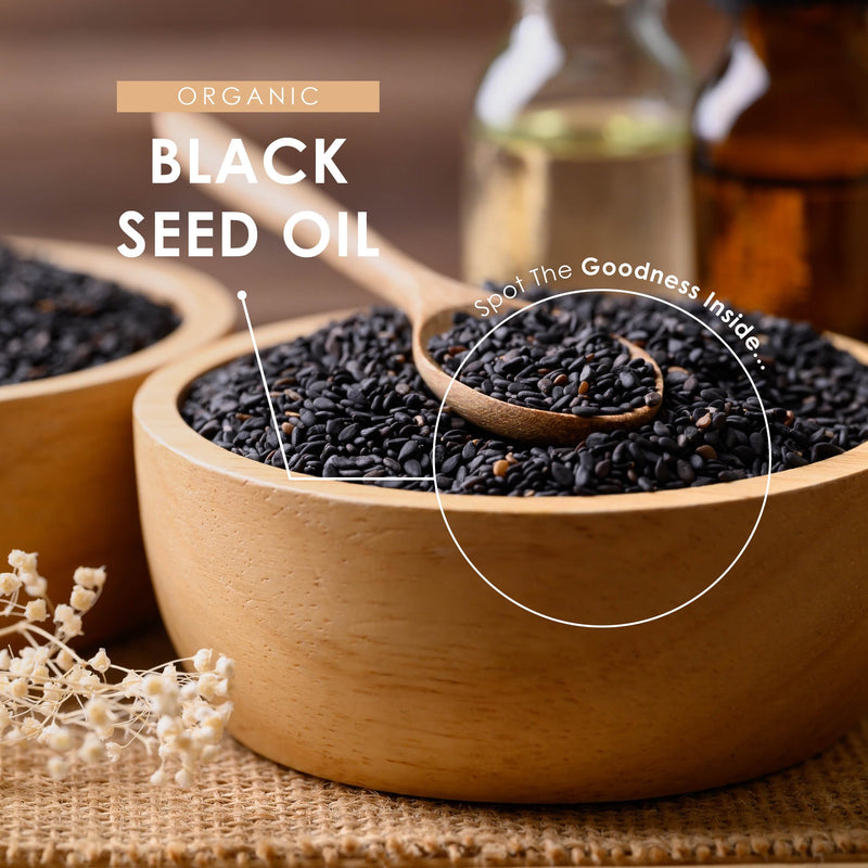 Organic Black Seed Oil Capsules 1440mg - 120 Vegan Softgels - High Strength 3X% Thymoquenine - Ethiopian Nigella Sativa - 2 Months Supply - Cold Pressed Virgin Oil - by Alpha01 1 count (Pack of 120)