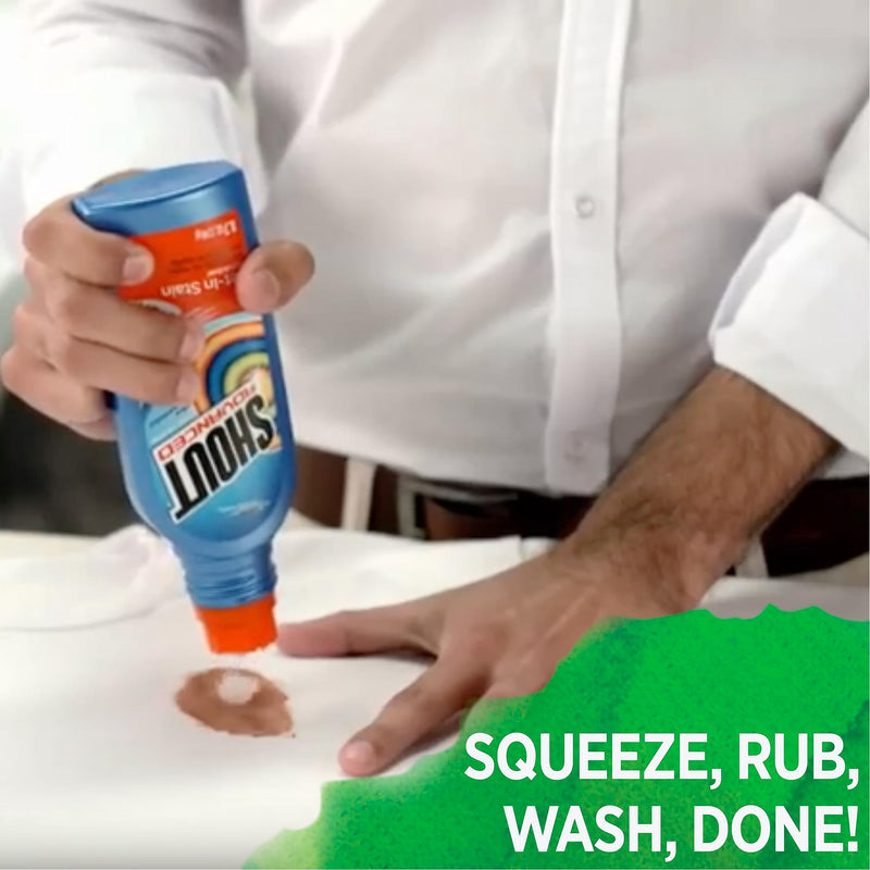 [Australia] - Shout Advanced Stain Remover Brush, Ultra Concentrated Gel with Built-In Scrubber Brush for Deep Set-In Stains, 8.7Oz 