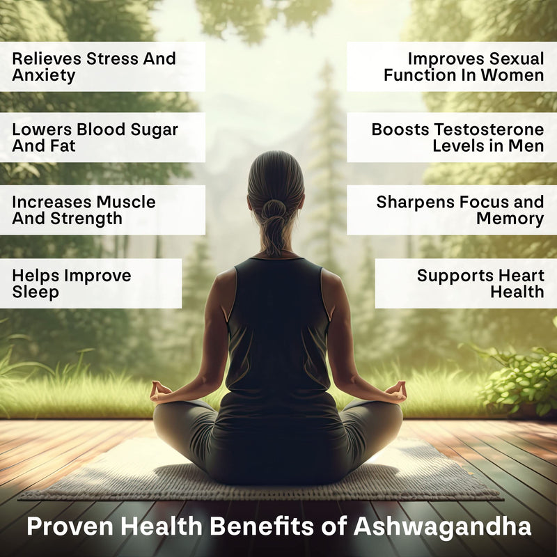 Organic Ashwagandha Capsules 1000mg – 120 Vegan Capsules | High Strength Root Extract with Black Pepper | Non-GMO, Soil Association Certified & Made in UK