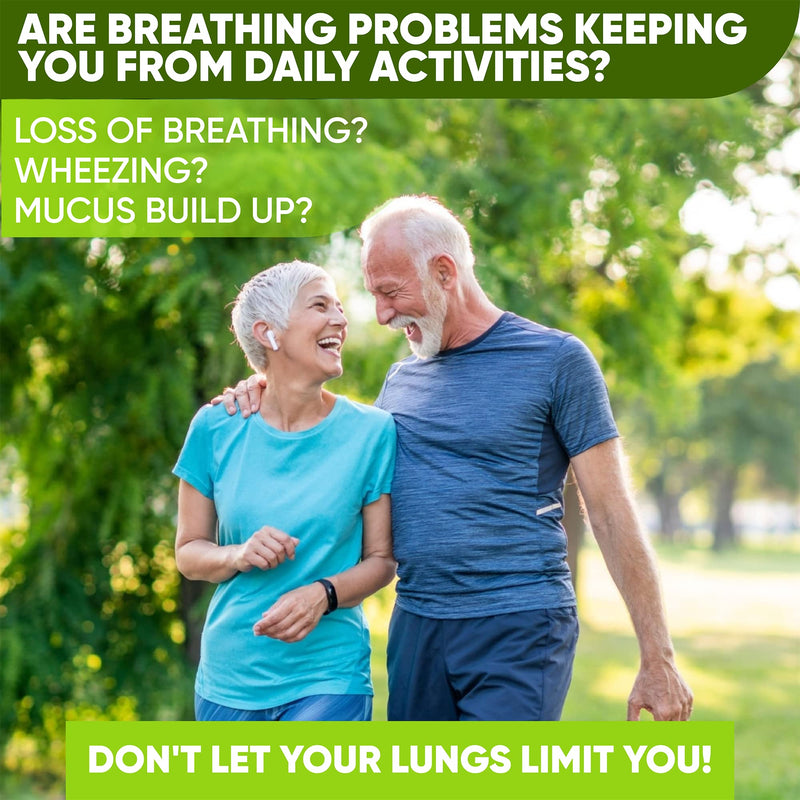Lung Health & Immune Support Supplement - Lung Cleanse and Detox With Immunity Vitamins For Better Lungs, Immune Defense, Clear Lungs & Deep Breathing Including Quercetin & Cordyceps.Two Months Supply