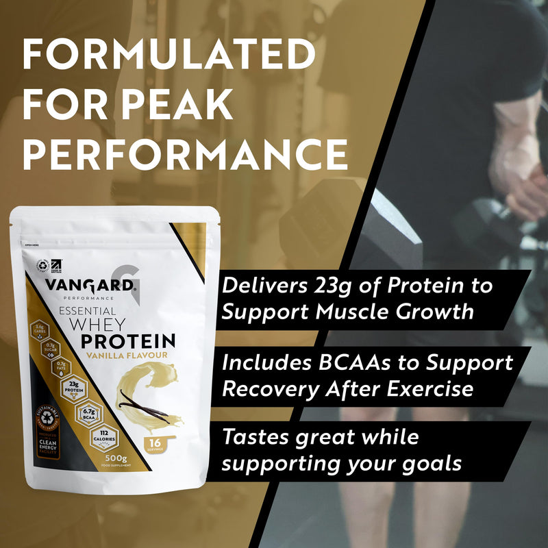 Vangard Whey Protein & Collagen Bundle – Vanilla Whey Protein Powder & Hydrolysed Bovine Collagen for Muscle Growth, Recovery, Skin, Hair, Nails & Joint Support