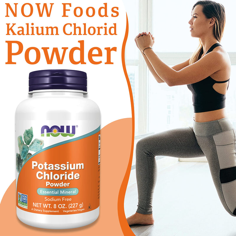 Now Foods, Potassium Chloride Powder, 227g, Lab-Tested, Potassium, Gluten Free, Soy Free, Vegetarian
