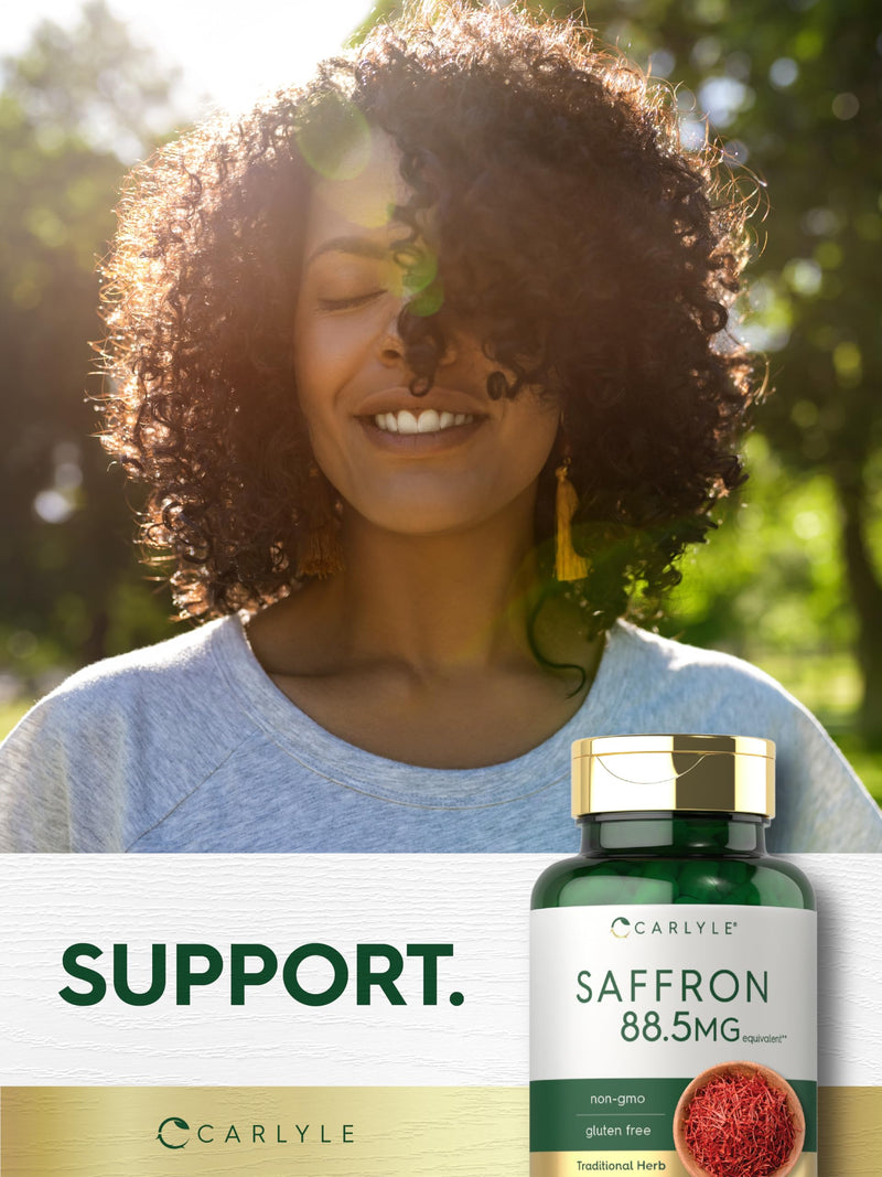 Carlyle Saffron Extract Supplement | 70 Capsules | Pills for Adults | Non-GMO & Gluten Free